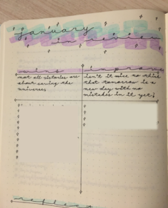 Bullet journal wins and to improve