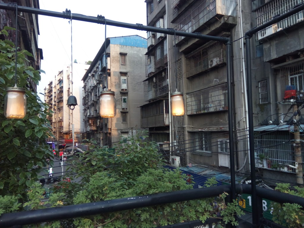 View of city streets in China