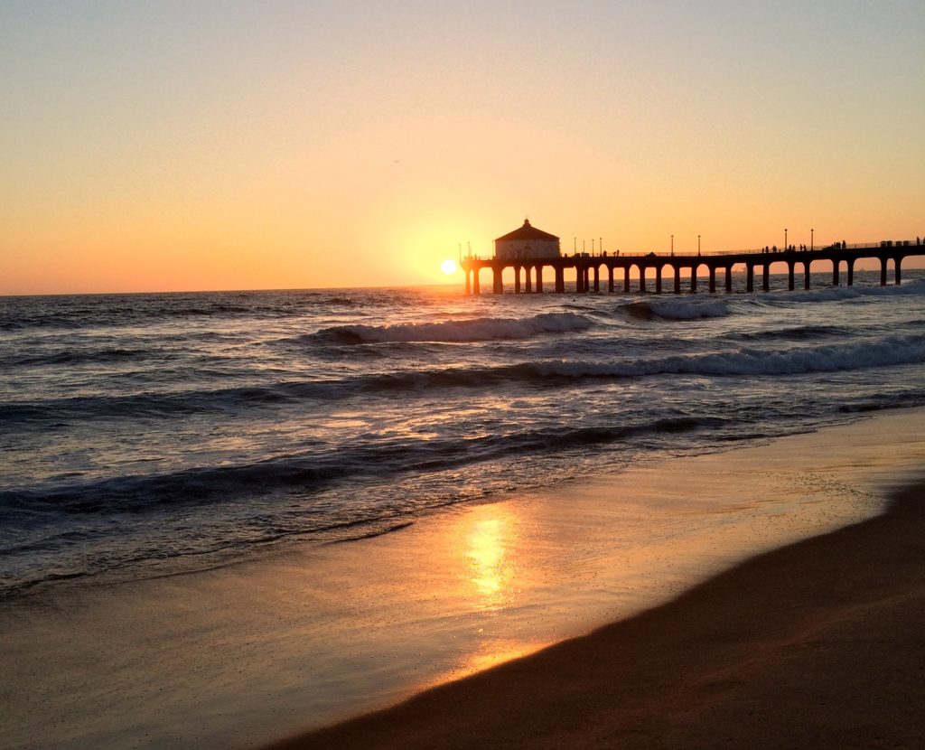 Sunset on a beach