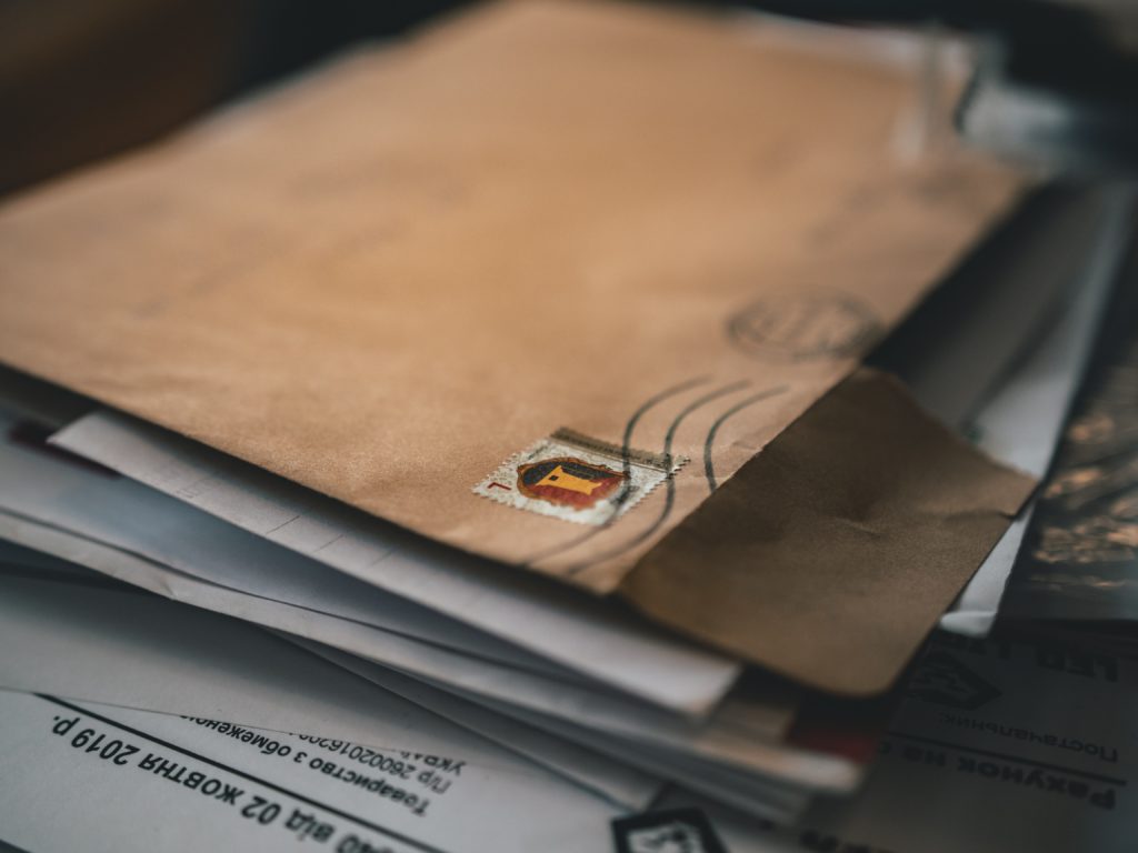 Stack of mail and letters