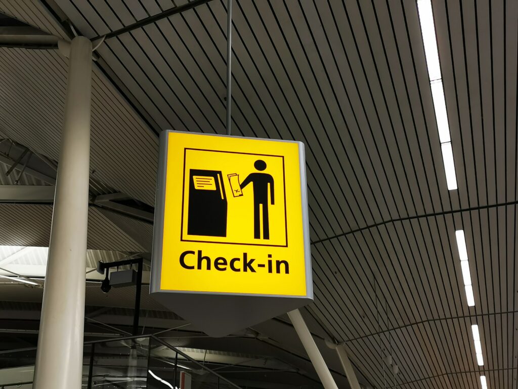 Check In Sign